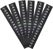 Zerodeko 6pcs Temperature Discoloration Stickers Temperature Sensor Probe Fish Aquarium Accessories Adhesive Temperature Sticker Outdoor Fish Tank Heater Fridge Temperature Monitor The Pet