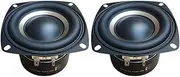 2pcs Speaker Driver 40W 4 Inch Bass Speaker 4Ohm 8Ohm Woofer Subwoofer Speaker Deep Bass Subwoofer Loudspeaker Strong Power Subwoofer Home Theater (Color : 2 Pieces-4Ohm)