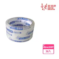 在飛比找momo購物網優惠-【DEER BRAND鹿頭牌】48mmx40Y 透明OPP膠