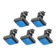 Game Push Buttons Square Push Switches Blue LED Light 44x44mm/12V/5 Pcs