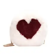 Plush Women's Shoulder Bags Ladies Handbag Fashion Female Messenger Bags Love Crossbody Bags for Girls Casual Teen Girl Tote Bag