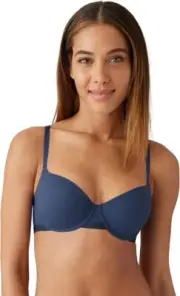 B.tempt’d Women’s Nearly Nothing Demi T-Shirt Bra 953263, Blue, 36C