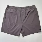 RHONE Essentials 7" Training Shorts Unlined Men's XXL Shark Gray Gym Workout