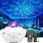 Galaxy Projector Star Projector,Night Light Projector with Built-in Bluetooth Speaker and USB Music Player, Remote Control Star Projector for Bedroom Décor with 10 Colors Effects