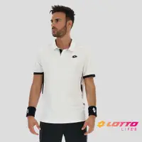 在飛比找蝦皮商城優惠-【LOTTO】義大利 男 專業網球POLO衫(白-LT215