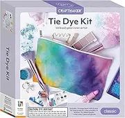 Craft Maker Tie Dye Kit - DIY Tie-Dye Projects for Kids - Paints and Bandana Included - Easy-to-Follow Patterns - Creative Arts and Crafts