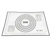 X Large Silicone Pastry Mat Thick Non Stick Baking Mat with Measurement 40*60 cm Fondant Mat Counter Mat Dough Rolling Mat Oven Liner Pie Crust Mat Bl