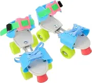 HANABASS 1 Pair Quad Skates Adjustable Roller Skates for Boys and Girls Beginner