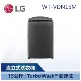 【LG 樂金】 WT-VDN15M 15公斤 AI DD™智慧直驅變頻洗衣機 曜石黑 (WT-VDN15M)