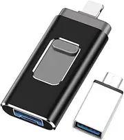 USB 3.0 Flash Drive, 4 in 1 Function, 64G Memory Photo Stick, Expansion Memory for -USB/Android/iOS/Type C/OTG