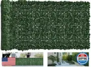 Moeput Faux Ivy Privacy Fence Screen Outdoor Expandable Artificial Greenery R