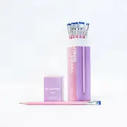 [Blackwing] Pearl Pencils - 12 Count, Pink Lacquer Finish, 2B Balanced Lead, Premium Wood, Japanese Graphite