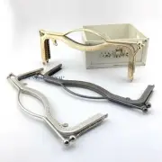 Rectangle Purse Frame Tote Bag Lady Handbag With Handle Sewing Crafts Retro 27cm