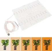 LED Grow Light Panel: Grow Lights for Indoor Plants, 5 Brightness Levels Ultra Thin Dimmable Light for Growing Plants, Ideal for Germination, Flowering and Fruiting