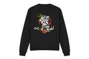 SpongeBob SquarePants Unisex Adult Rest In Peace Sweatshirt (Black) - UTTV12787