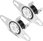 2 Pcs Thermal Fan Switch for Fireplace Blower Control, 45°C ON, 35°C OFF