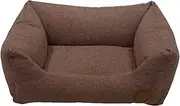 JACK AND VANILLA, High Density Foam Pet Sofa, Stylish Brown Design, Durable and Easy to Clean, Size 60 x 44 x 23 cm, Suitable for All Breeds