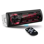 Single Din Car Radio Receiver - Bluetooth Car Stereo System - Mechless Digital