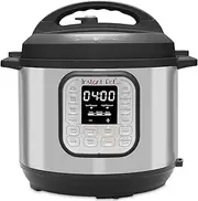 Instant Pot Duo 7-in-1 Multicooker, 5.7L - Pressure Cooker, Slow Cooker, Rice Cooker, Sauté Pan, Yogurt Maker, Steamer and Food Warmer, Brushed Stainless Steel,Black/ Grey
