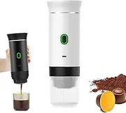 Portable Espresso Machine, 3-in-1 Wireless Electric Self Heating Espresso Maker, Mini Coffee Maker On the Go for Camping, Hiking, Travel and Home Use