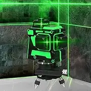 Traderight Laser Level Green Light Self Leveling 3D 12 Line Measure 1.5M Tripod