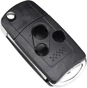 TPHJRM 3 Button Remote Flip Folding Key Shell Case Cover,for Honda CRV Fit Accord Civic