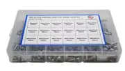 682 Piece 304 Stainless Steel Pan Head Screw Grab Kit Assortment