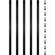 VEVOR Deck Balusters, 16 Pack Metal Deck Spindles, 29.5\"x1\" Staircase Baluster with Screws, Aluminum Alloy Deck Railing for Wood and Composite Deck,