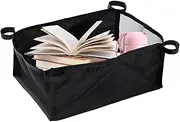 Stroller Bottom Basket - Portable Pushchair Storage Bag, Convenient Under-Seat Stroller Organizer | Mesh Storage Pouch Oxford Cloth, Large Capacity Under Stroller Organizer for Stroller Accessories