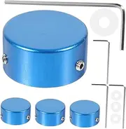COSMEVIVI 1 Set Effect Pedal Cap Guitar Switch Caps Pedal Toppers Guitar Pedal Protection Cap Thumb Plane Pedal Footswitch Topper Guitar Volume Knob Hats Metal Effect Pedal Protection Cap