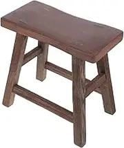 BESPORTBLE Small Wooden Stool for Adults Rustic Shoe Changing Step Stool Chicken Wing Design for Bathroom Kitchen Use Versatile Foot Rest for Home Decor