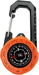 Perfk Hiking Compass Backpacking Gear with Carabiner Clip Pocket Compass Accurate Survival Accessory Camping Compass for V Travel