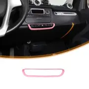 For Smart Fortwo 2009-2015 Central Control Door Lock Switch Trim Frame Pink ABS