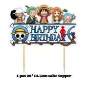 One Piece Cake Toppers Birthday Party Decoration