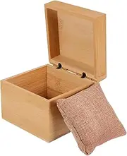 Veemoon Bamboo Watch Display Case Elegant Single Watch Storage Box for Travel Durable Organizer Simple Design Enhances Jewelry Brilliance