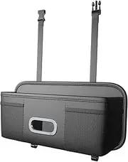 Car Seat Back Storage Box - Leather Car Seat Back Storage,Interior Accessories, Vehicle Headrest Bag, Trash Bag With Cup Holder Napkin Box For Trucks, SUVs