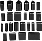 jojofuny 24pcs Leather Craft Tool Leather Hole Punch Tool with Multiple Pattern Punch Heads Suitable for Bags Belts and Phone Cases
