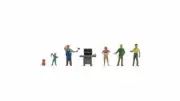 Noch 15593 HO/OO Gauge Barbecue Party Figures