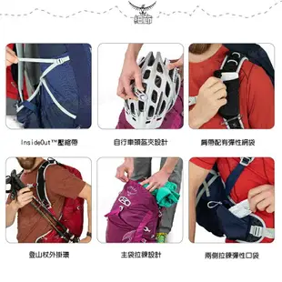 【OSPREY 美國 Talon 22 登山背包《消光黑S/M》20L】自助旅行/雙肩背包/行李背包