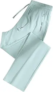 [WAJCSHFS] Pants for Women Casual Stretch Quick Drying Pants Travel Hiking Summer Pants Unisex Lightweight Pants, Zf-green