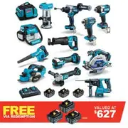 MAKITA 18V Brushless 12 Piece 3 x 5.0AH Combo Kit DLX1204TX1