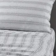 Kenneth Cole Lexington Stripe Sheet Set Black