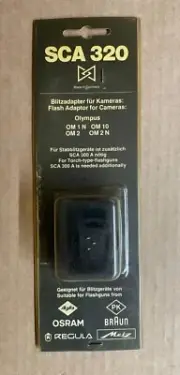 SCA 320 Flash Adapter for Olympus Cameras OM1N, OM10, OM2, OM2N - New Old Stock