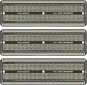 PCB Prototype Board Large Solderable Breadboard for Arduino and DIY Electronics Projects, Gold-Plated (3 Pack, Matte Black)
