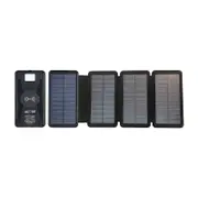 Maxxlee 20000mAh 4 Solar Panel Power Bank Qi Wireless Battery Charger Dual USB Type C