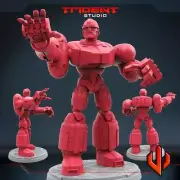 MVC Hunter Robot F - 40mm Scale Resin Mini | Crisis Protocol Proxy | Superhero