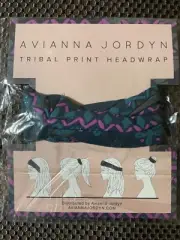 New - Avianna Jordyn Tribal Printed Headwrap -multiple styling option free ship