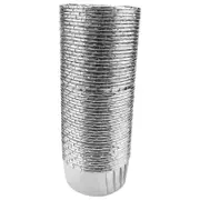 50Pcs Aluminum Foil Cupcake Cups Disposable Muffin Liners Baking Cups Aluminum Cupcake Tip Pan Rame Silver