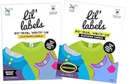 Clothing Labels - No-Iron, Washer Safe (Variety Set of 2)