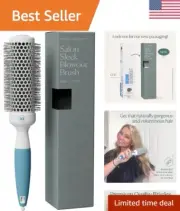 Ceramic Round Brush - Ionic Thermal - Precise Heat Styling - Salon Quality